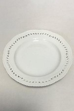 Royal Copenhagen White Flora Danica / Pearl Pattern Plate with pierced edge No