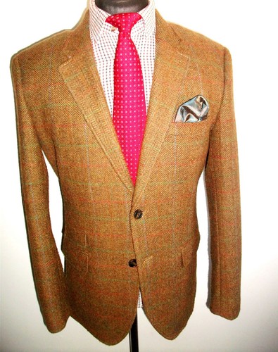 Wool tweed herringbone - wool, check
