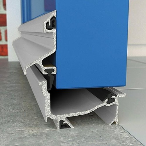 Silver exitex weatherten door - weatherten,