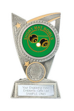 Short Mat Bowls Award (TR6) 125mm Resin Trophy Engraved Free