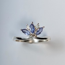 Natural tanzanite 925 Silver