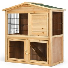 35 Inch Wooden Rabbit Cage