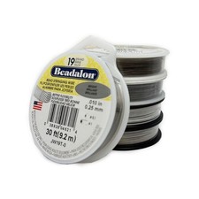 Beadalon 19 Strand Beading Stringing Wire Stainless Steel Choice of Colour Size