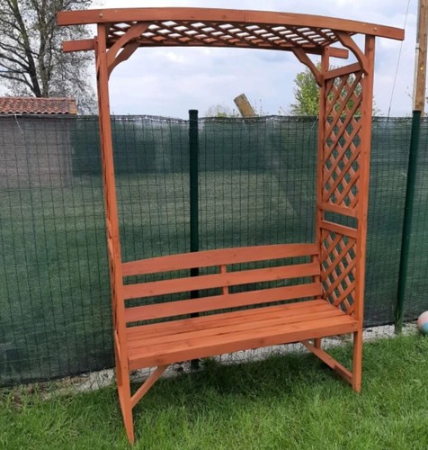 Wooden garden arbour bench - wooden,
