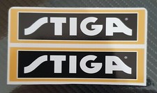 One Pair (2x) Stiga Mower Sticker Decal Vinyl Label 113mm x 30mm