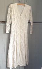 Vintage 70s 80s Wedding Dress
