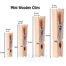 50pcs Mini Wooden Craft Pegs
