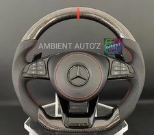 Mercedes AMG Steering Wheel Carbon Fibre & Leather - A,C,E,S,CLA,CLS,GLE,GLA