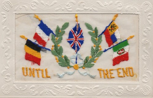 Ww1 patriotic embroidered - ww1,