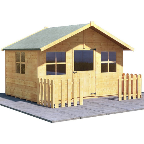 Children wooden playhouse 6x7 - wooden,