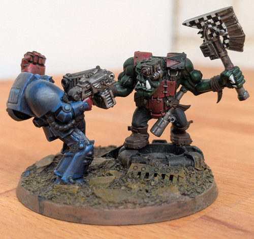 Warhammer 40k dramatic - warhammer, diorama