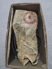 *VINTAGE 1953 55S SHURE MICROPHONE IN ORIGINAL BOX- UNTESTED AS-IS- BEAUTIFUL* 