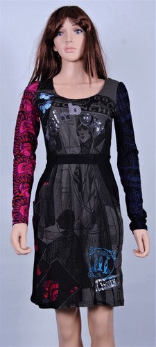 Desigual womens graphic long - desigual,