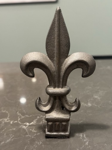 Cast iron finial fleur lis - iron, de
