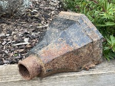 Antique Vintage Gutter Cast Iron Rain Water Hopper Garden Planter Flower Display