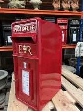 ER Cast Iron Post Office style post box - Red Letter Box Abbott Royal Mail