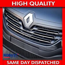 5PCS CHROME FRONT RADIATOR GRILL TRIM S.STEEL FOR RENAULT TRAFIC (2014+ON)