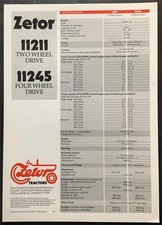 ZETOR 11211 2WD 11245 4WD