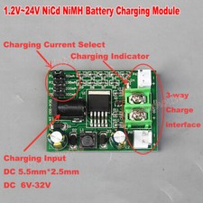 1.2V-24V 2.4V 3.6V 6V 12V Ni-Cd Ni-MH NiCd Battery Charger Module Charging Board