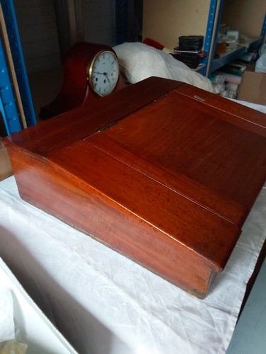 Antique mahogany clerks desk - antique,
