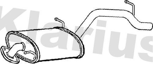Klarius sz130j rear muffler - klarius,