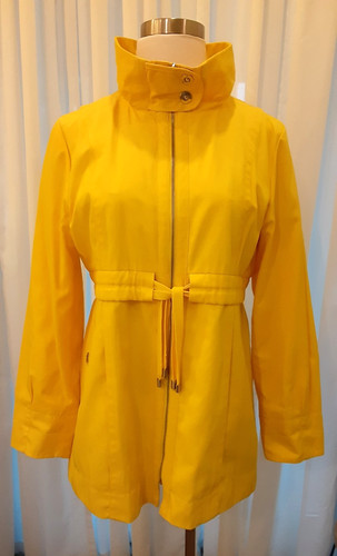 Nine west belted funnel neck - belted,