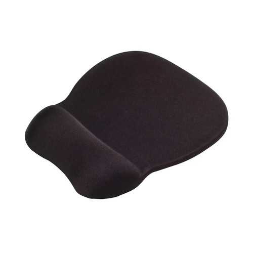 Mouse mat black memory foam - black,