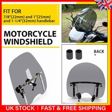 Universal Motorcycle Front Headlight Windshield Screen Deflector Windscreen UK