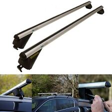 Locking Aluminium Cross Roof Bars fits Fiat Renault Grand Scenic w Flush Rails