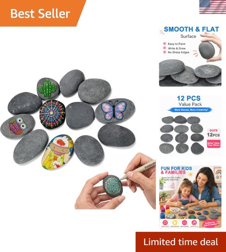 8cm natural flat pebbles - 5-8cm,