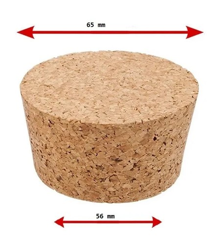 Cork bungs 56mm - cork, cone