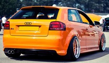 AUDI A3 8P 3 DOOR S3 LOOK REAR BUMPER SPOILER / VALANCE / DIFFUSER ( 2003-2008 )