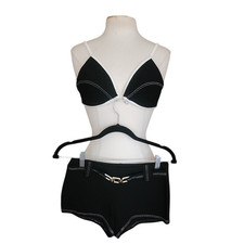Vintage 60s Black White Bikini