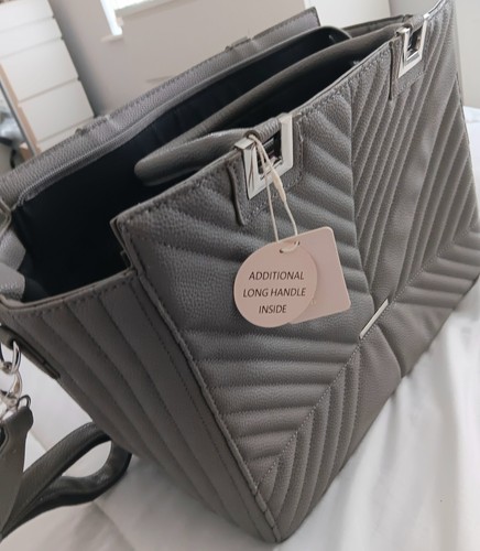 Large grey tote bag - large,