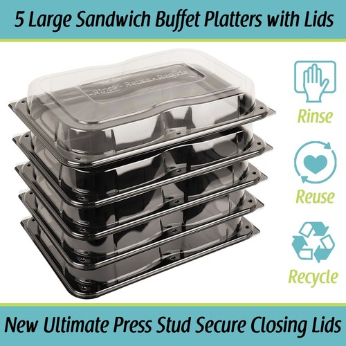 Large sandwich platter with - large,
