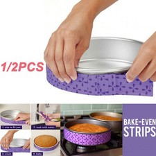 1-2x Cake Pan Strips Bake Even