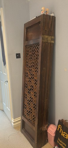Antique chinese lattice - antique, panel