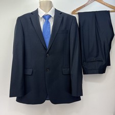 John Lewis 2 Piece Suit Navy Blue Pure Wool Men’s Size Blazer 42L Trousers 36R