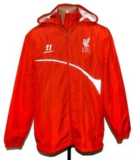 LIVERPOOL 2014/2015 TRAINING FOOTBALL HOODED JACKET WARRIOR SIZE L ADULT