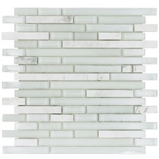 Mosaic Tiles Sheet Genoa White