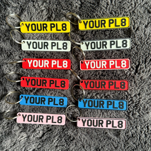 Personalised number plate - personalised, 3d