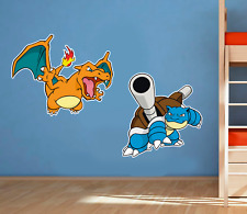 Pokemon Charizard Blastoise Bedroom Large Vinyl Wall Art Sticker Decal