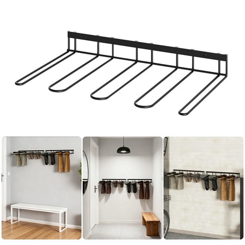 Wall mounted boot rack metal - rack,