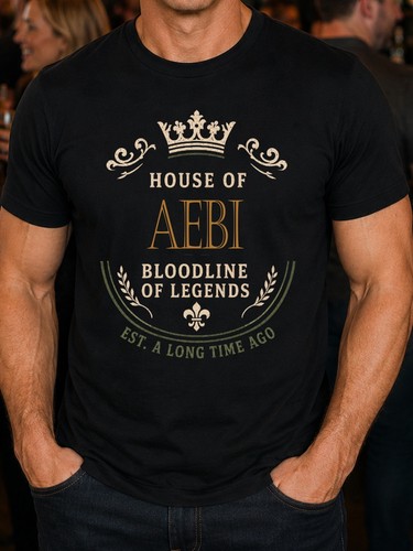 Aebi family name men - name, t-shirt