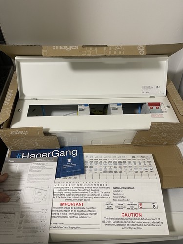 Hager consumer unit way hi - consumer,