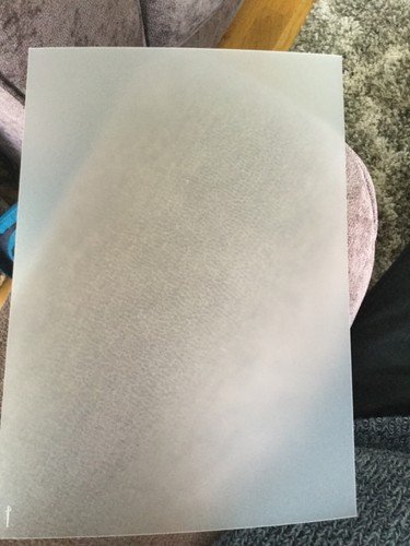 Frosted acetate sheet - frosted, sheet-clear