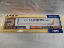 CORGI SCANIA TOPLINE FRIDGE TRAILER L E JONES LTD RUTHIN CC12908  MIB 1:50