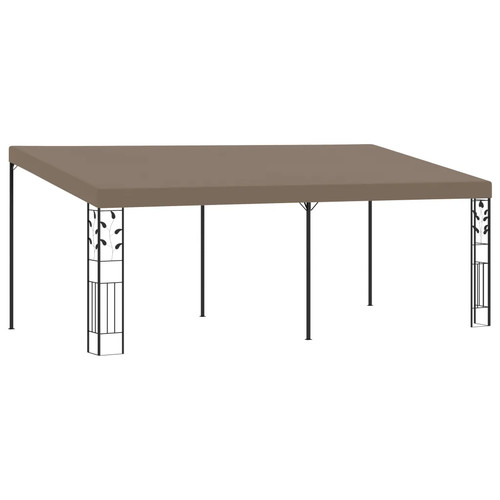 Wall mounted gazebo - wall-mounted, taupe