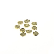 10x LEGO Figures City Accessories Coins Chrome Gold Money 70501 Randomly Mixed