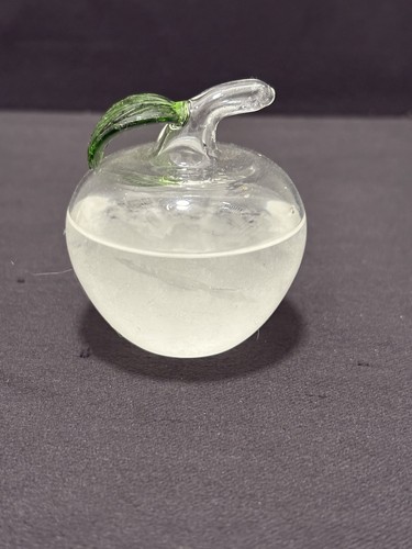 Apple shaped glass weather - apple,